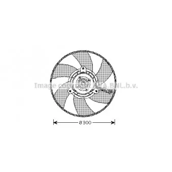 Ventilateur, refroidissement du moteur AVA QUALITY COOLING VW7517