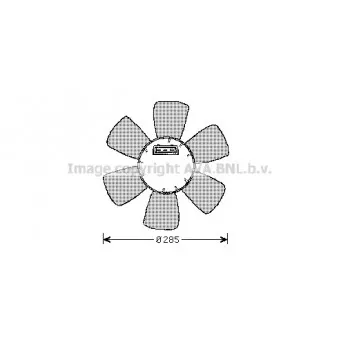 Ventilateur, refroidissement du moteur AVA QUALITY COOLING VW7523