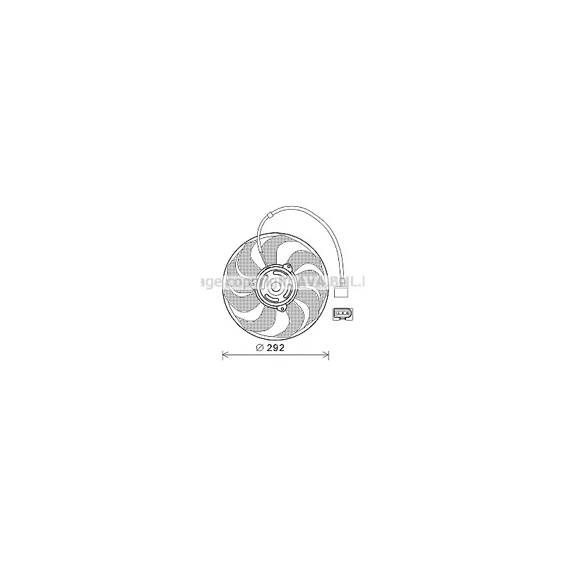 Ventilateur, refroidissement du moteur AVA QUALITY COOLING VW7533