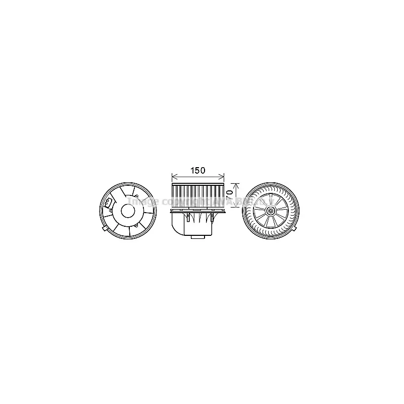 Moteur électrique, pulseur d'air habitacle AVA QUALITY COOLING VW8354