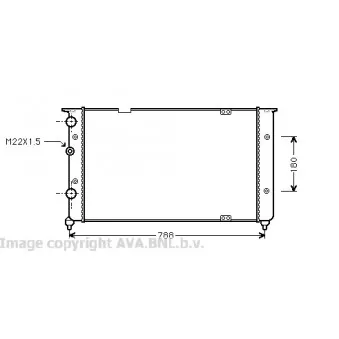 Radiateur, refroidissement du moteur AVA QUALITY COOLING