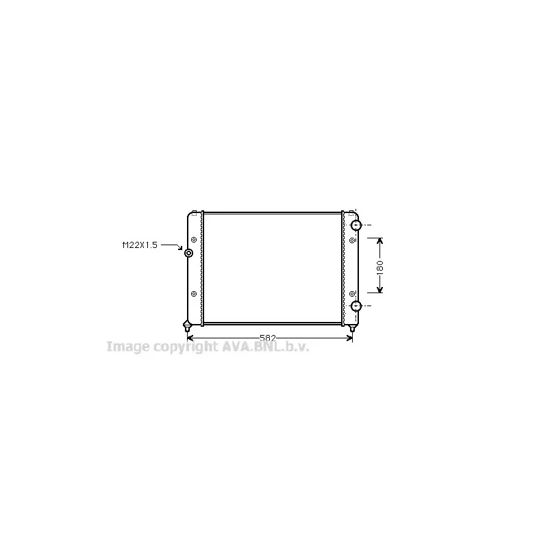 Radiateur, refroidissement du moteur AVA QUALITY COOLING VWA2119
