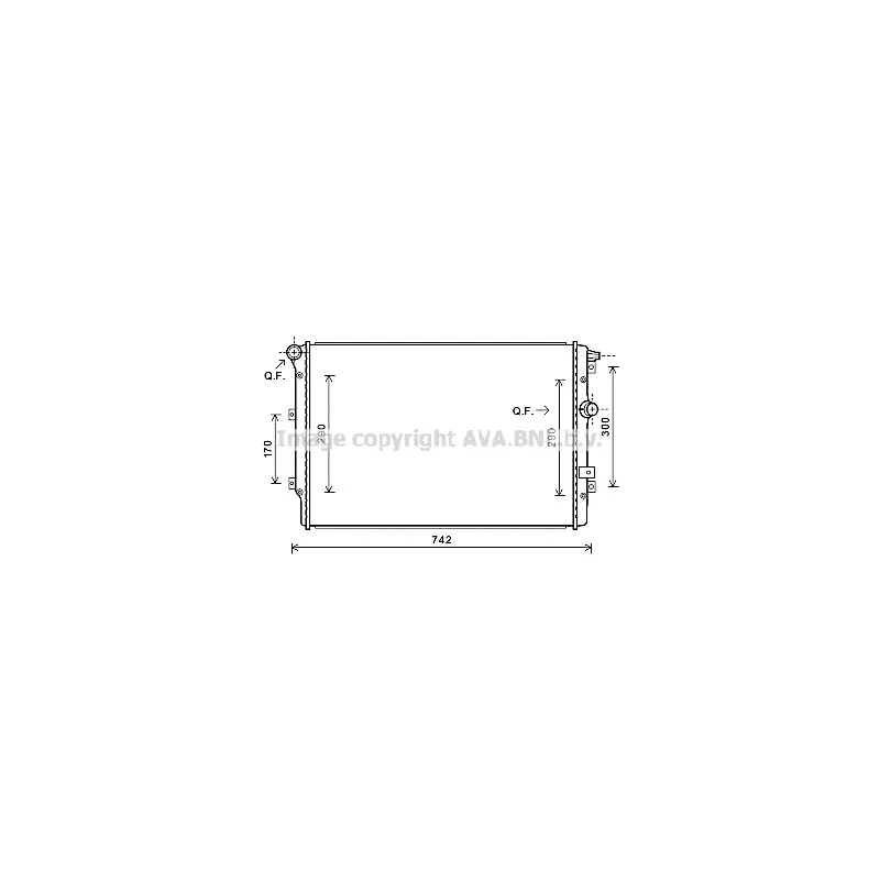 Radiateur, refroidissement du moteur AVA QUALITY COOLING VWA2324