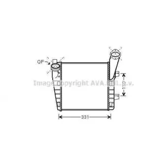 Intercooler, échangeur AVA QUALITY COOLING VWA4235