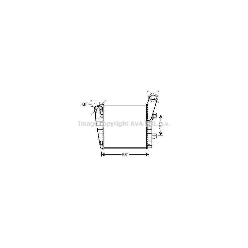 Intercooler, échangeur AVA QUALITY COOLING VWA4235