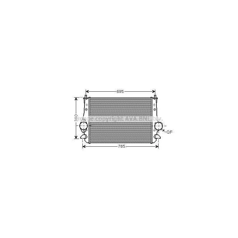 Intercooler, échangeur AVA QUALITY COOLING VWA4251