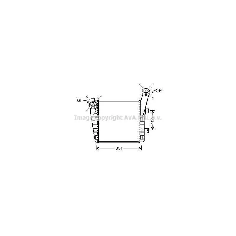 Intercooler, échangeur AVA QUALITY COOLING VWA4263