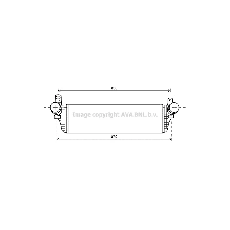 Intercooler, échangeur AVA QUALITY COOLING VWA4313