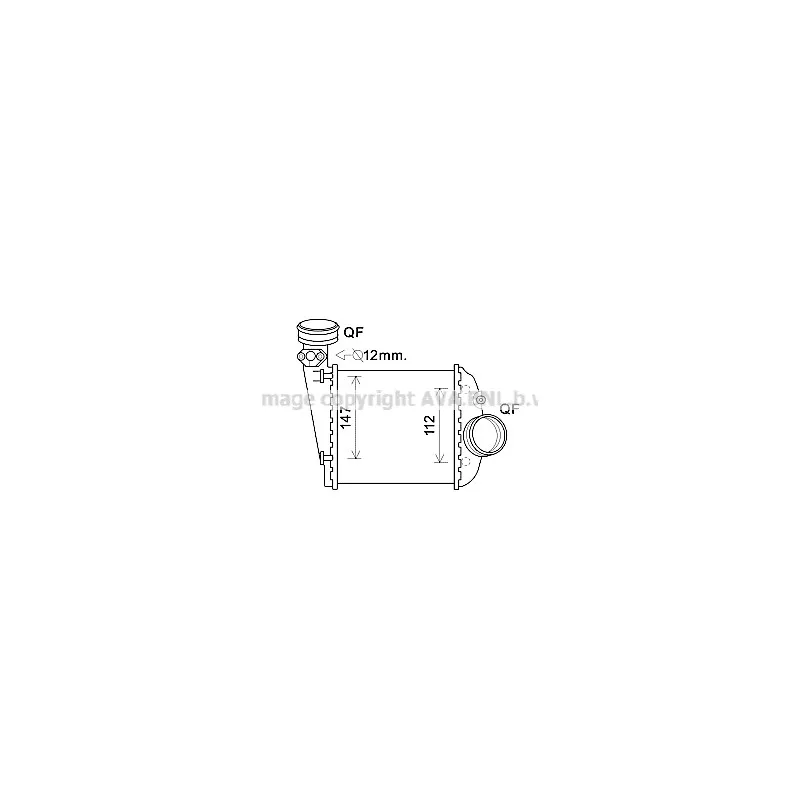 Intercooler, échangeur AVA QUALITY COOLING VWA4360