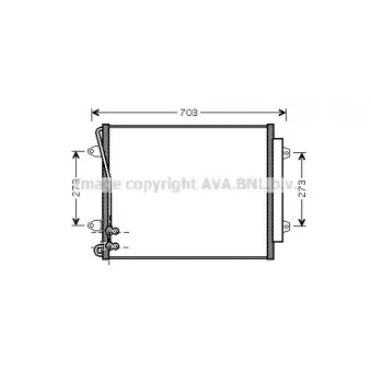 Condenseur, climatisation AVA QUALITY COOLING VWA5226D