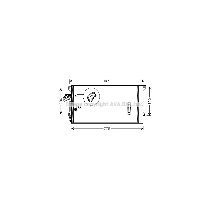 Condenseur, climatisation AVA QUALITY COOLING VWA5244D