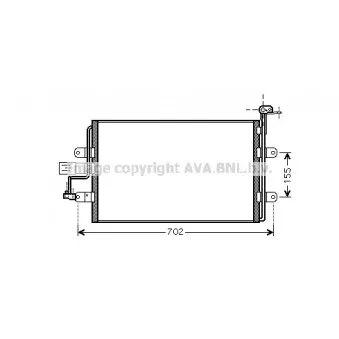 Condenseur, climatisation AVA QUALITY COOLING VWA5262