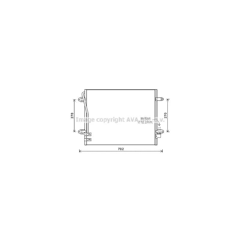 Condenseur, climatisation AVA QUALITY COOLING VWA5322