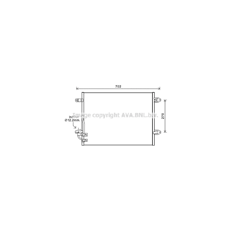 Condenseur, climatisation AVA QUALITY COOLING VWA5323