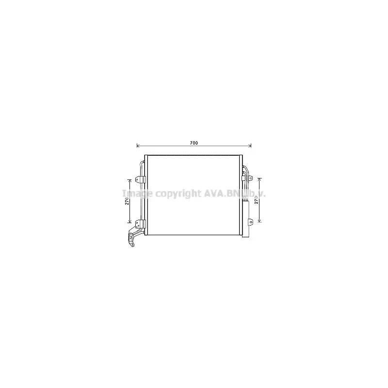 Condenseur, climatisation AVA QUALITY COOLING VWA5324D