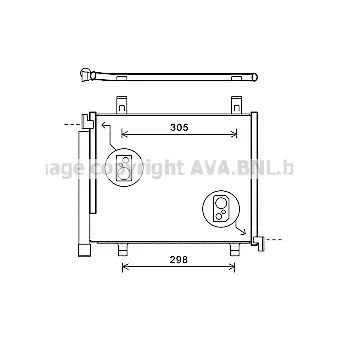 Condenseur, climatisation AVA QUALITY COOLING VWA5327D