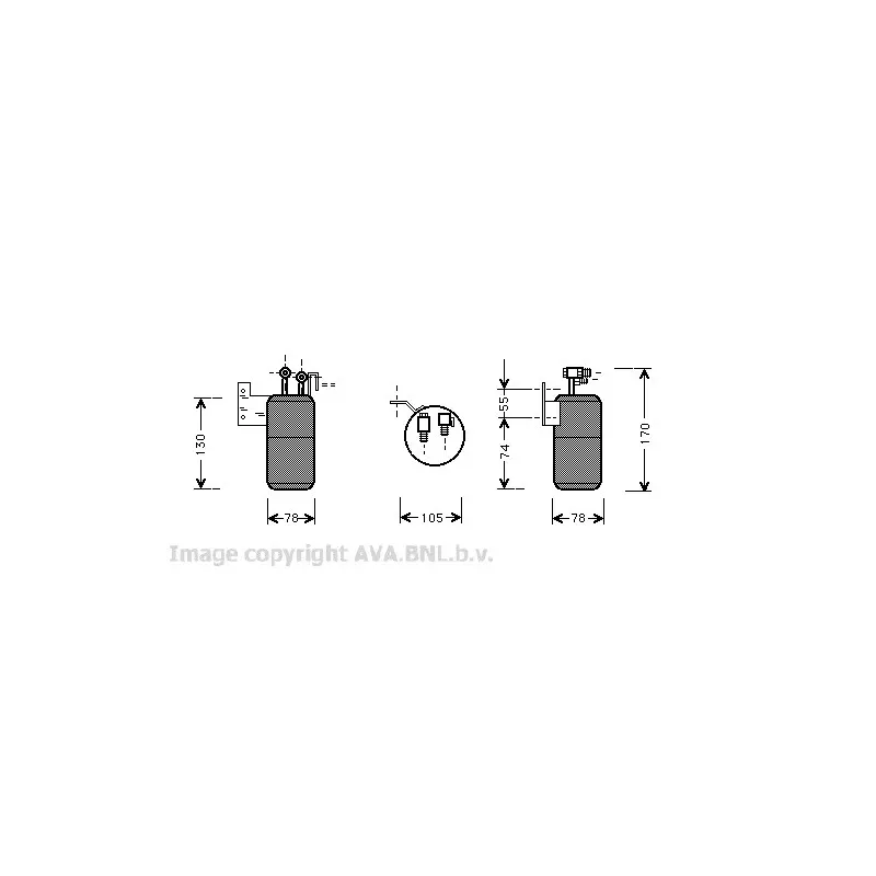 Filtre déshydratant, climatisation AVA QUALITY COOLING VWD017