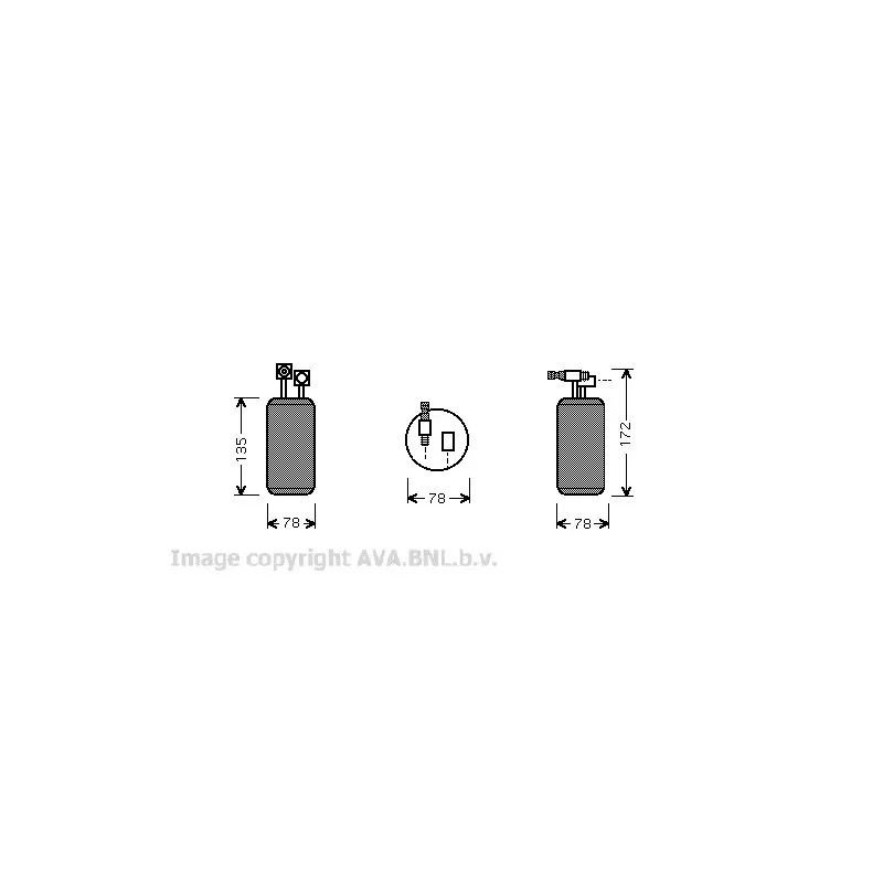 Filtre déshydratant, climatisation AVA QUALITY COOLING VWD052