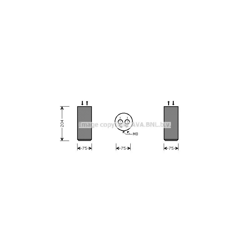 Filtre déshydratant, climatisation AVA QUALITY COOLING VWD053