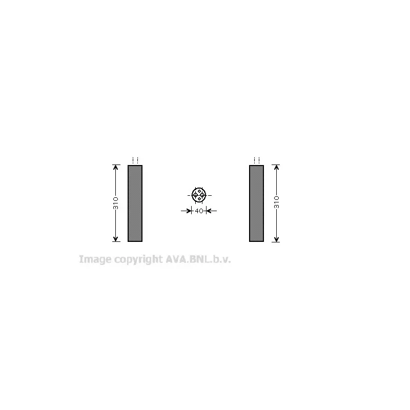 Filtre déshydratant, climatisation AVA QUALITY COOLING VWD073