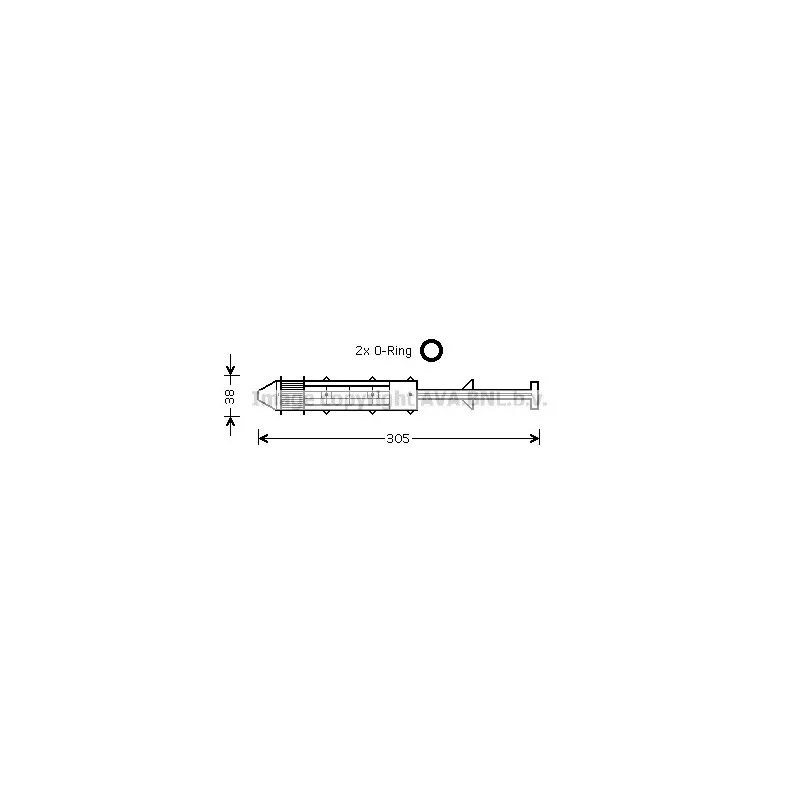 Filtre déshydratant, climatisation AVA QUALITY COOLING VWD075