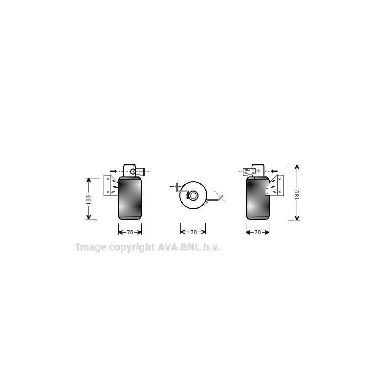 Filtre déshydratant, climatisation AVA QUALITY COOLING VWD166