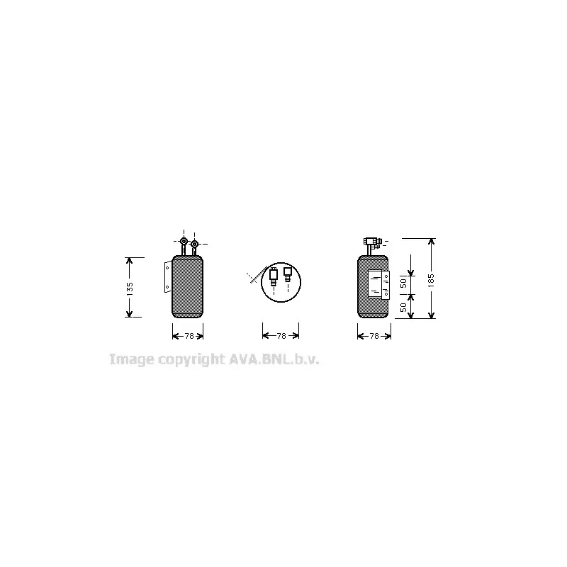 Filtre déshydratant, climatisation AVA QUALITY COOLING VWD169
