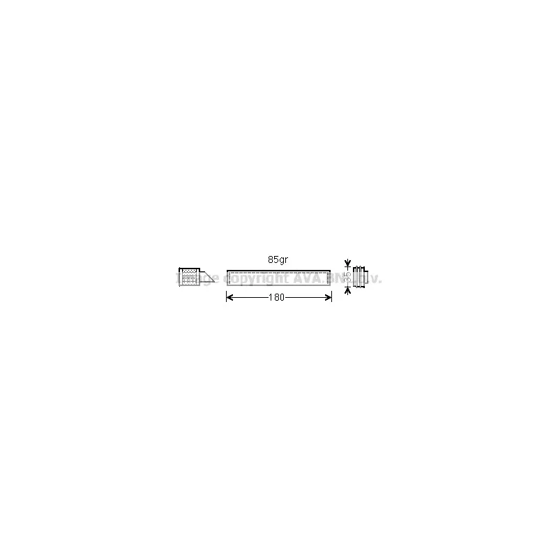 Filtre déshydratant, climatisation AVA QUALITY COOLING VWD331