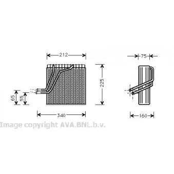 Evaporateur climatisation AVA QUALITY COOLING VWV030
