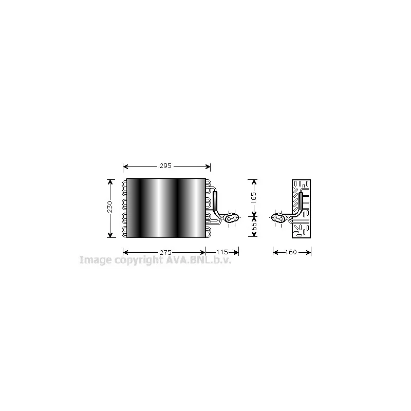 Evaporateur climatisation AVA QUALITY COOLING VWV168