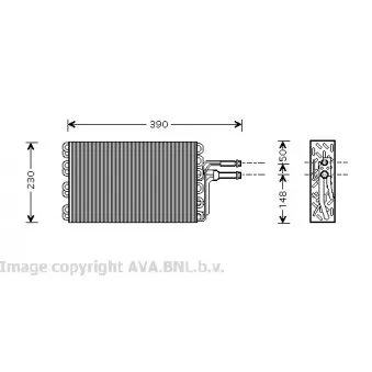 Evaporateur climatisation AVA QUALITY COOLING VWV185