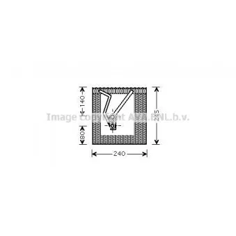 Evaporateur climatisation AVA QUALITY COOLING VWV241