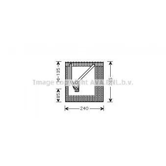 Evaporateur climatisation AVA QUALITY COOLING VWV242