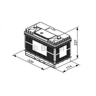 Batterie de démarrage BOSCH 0 092 T30 500