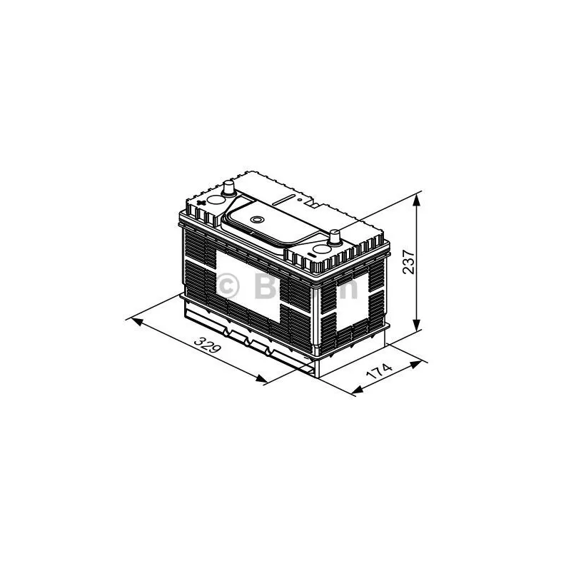 Batterie de démarrage BOSCH 0 092 T30 500