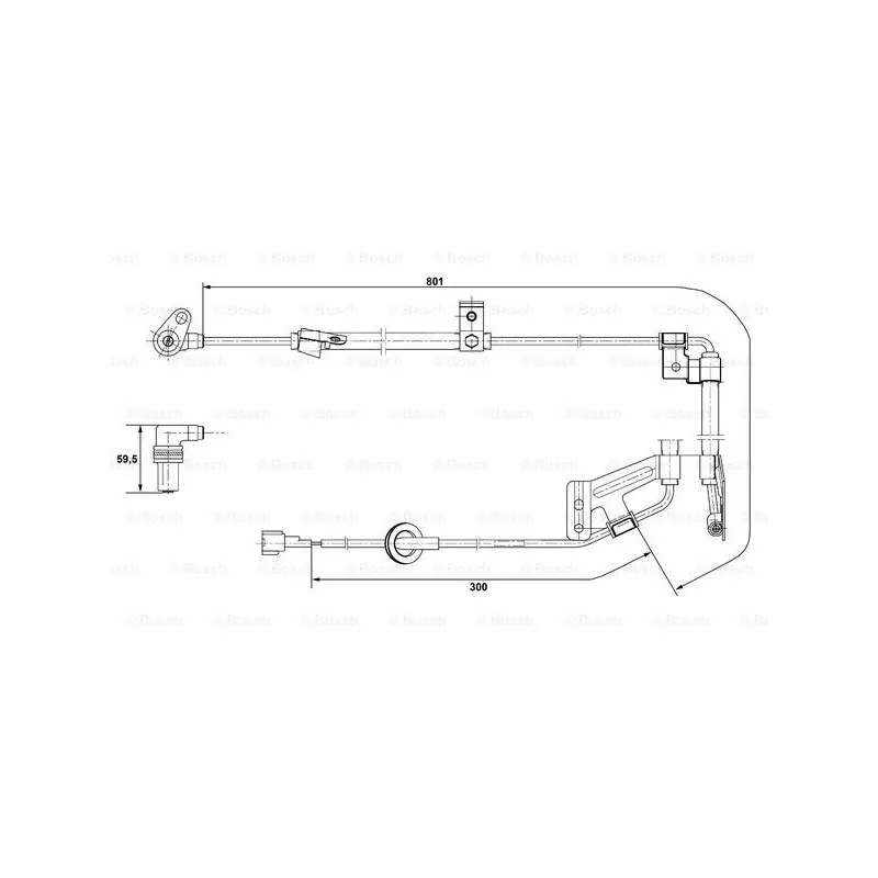 Capteur, vitesse de roue BOSCH 0 265 001 273