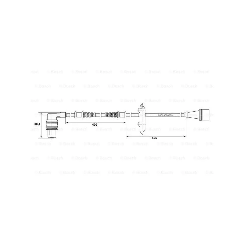 Capteur, vitesse de roue BOSCH 0 265 001 282