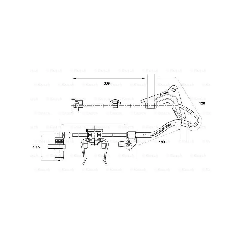 Capteur, vitesse de roue BOSCH 0 265 001 416