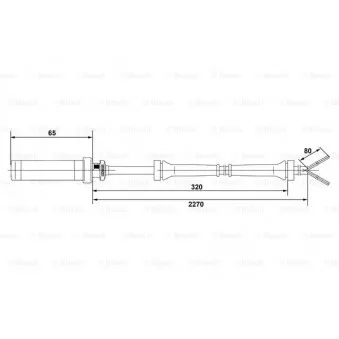 Capteur, vitesse de roue BOSCH 0 265 004 019