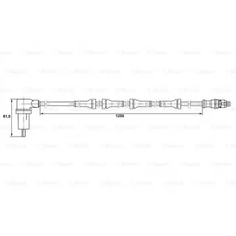 Capteur, vitesse de roue BOSCH 0 265 006 154
