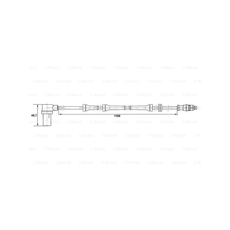 Capteur, vitesse de roue BOSCH 0 265 006 156