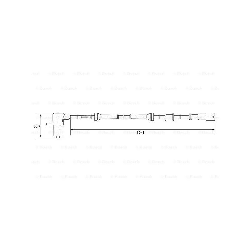 Capteur, vitesse de roue BOSCH 0 265 006 162