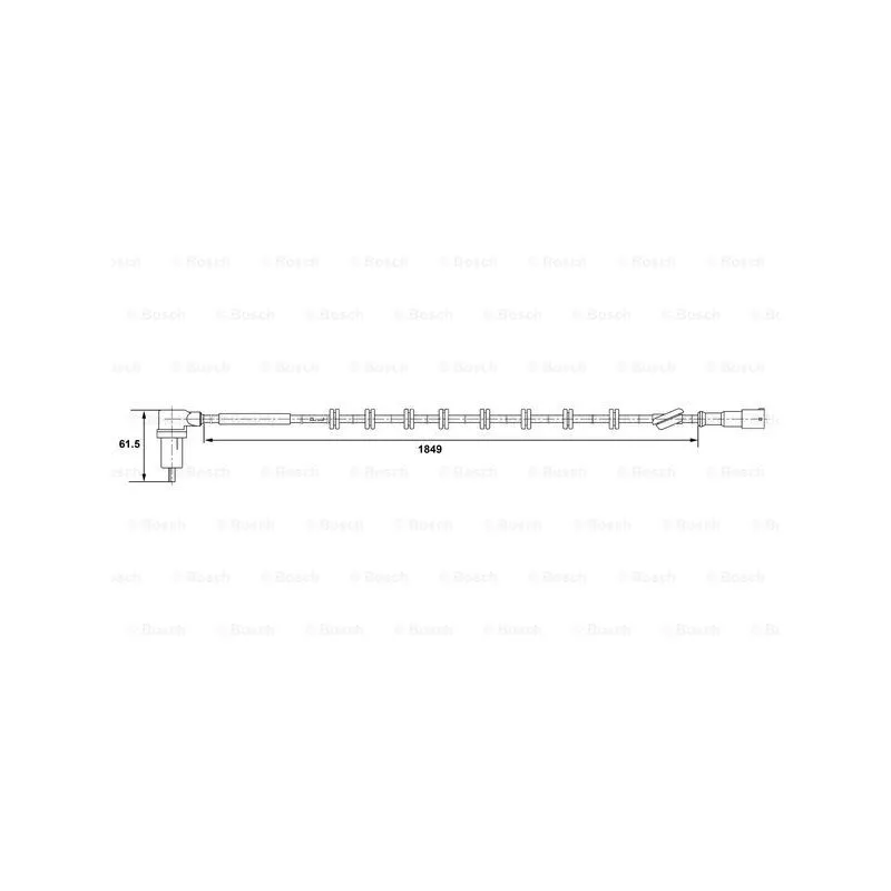 Capteur, vitesse de roue BOSCH 0 265 006 170