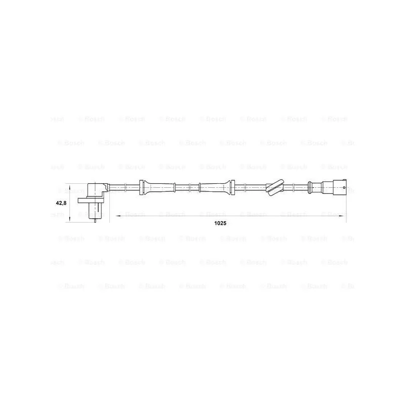 Capteur, vitesse de roue BOSCH 0 265 006 197