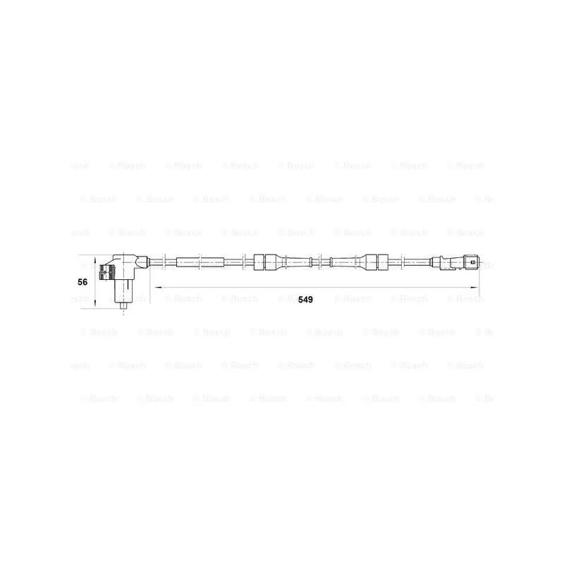 Capteur, vitesse de roue BOSCH 0 265 006 199