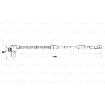 Capteur, vitesse de roue BOSCH 0 265 006 208