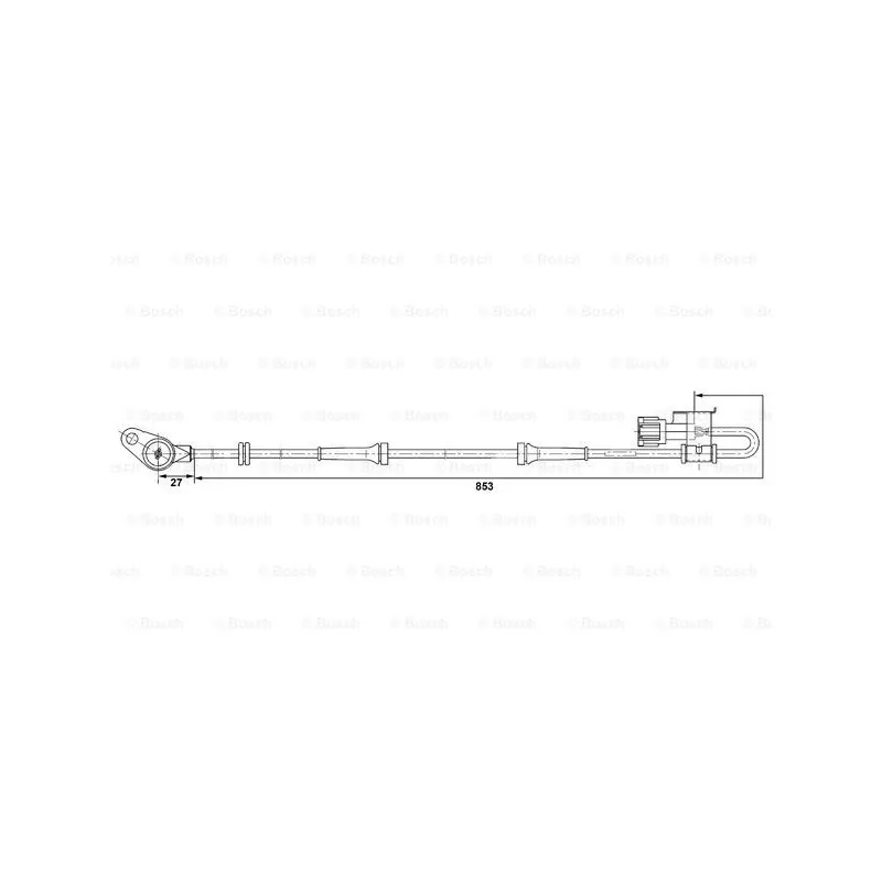 Capteur, vitesse de roue BOSCH 0 265 006 378