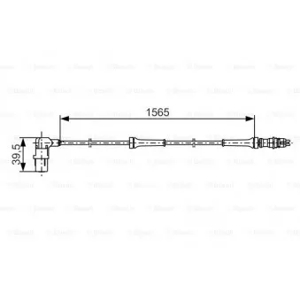 Capteur, vitesse de roue BOSCH 0 265 006 557