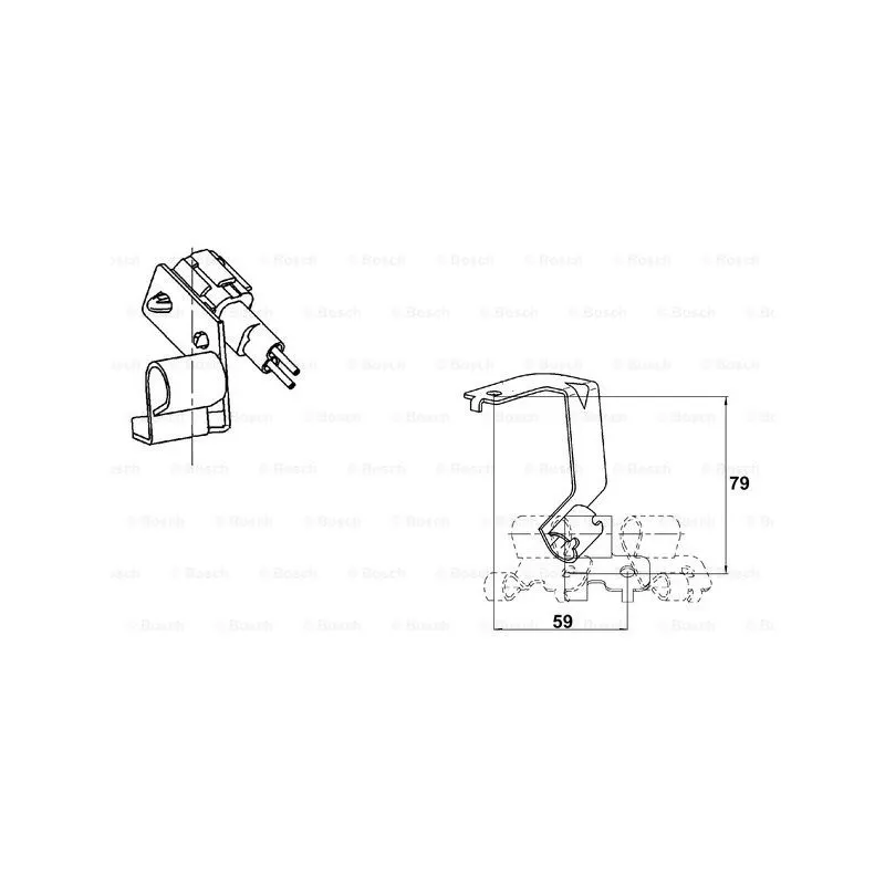 Capteur, vitesse de roue BOSCH 0 265 006 670