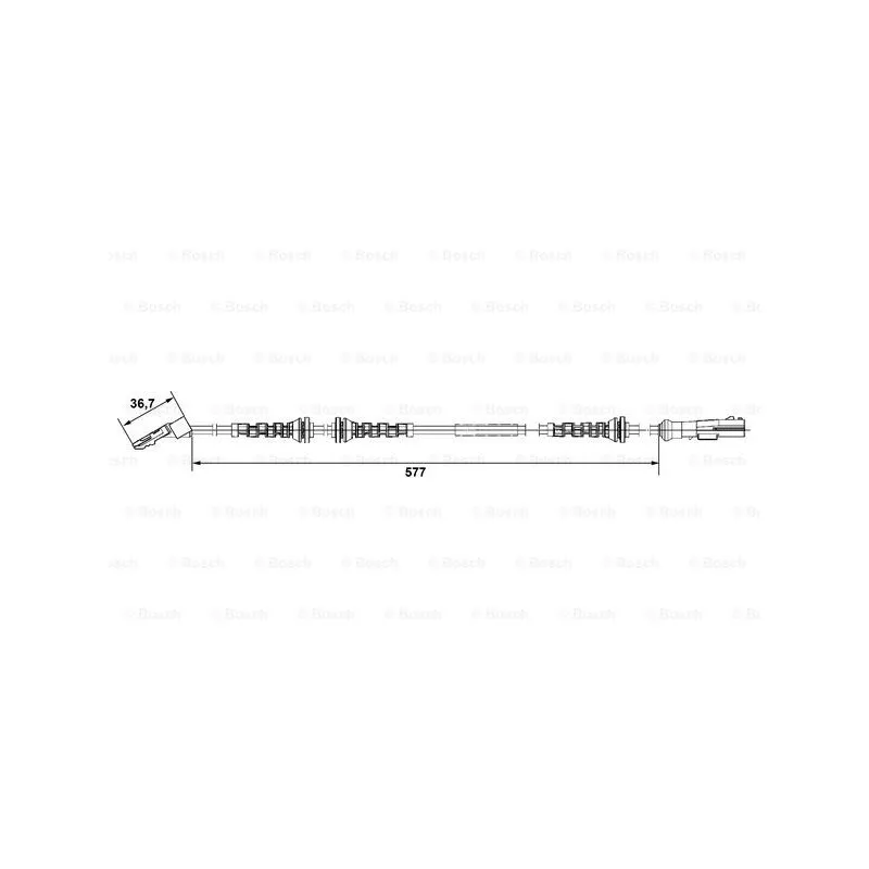 Capteur, vitesse de roue BOSCH 0 265 007 742